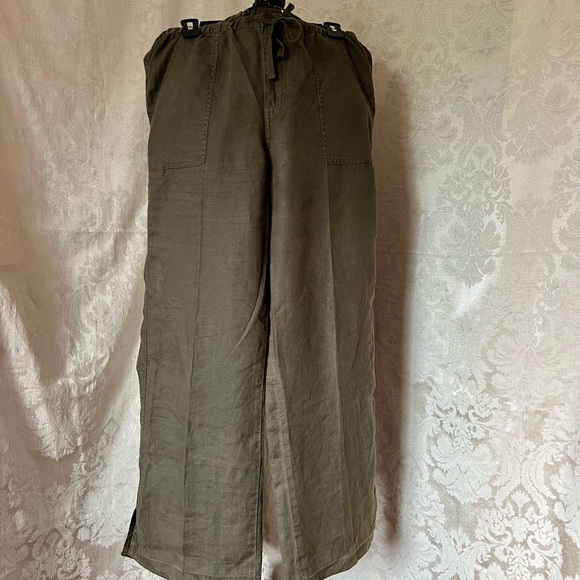 Ladies Eddie Bauer 100% Linen Pant - Picture 3 of 15